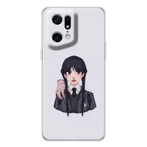 Чехлы с принтом Уэнсдей на OPPO Find X5 Pro (Вещь Венсдей)