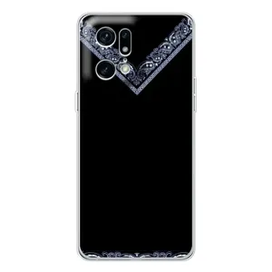 Силиконовый Чехол на OPPO Find X5 Pro (Воротник вышиванки)