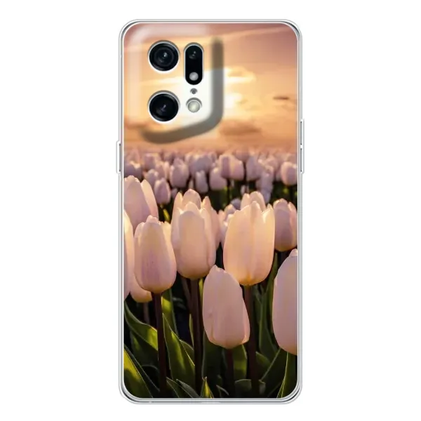 Чехол с рисунком «Закат с цветами» для OPPO Find X5 Pro Чехол с рисунком «Закат с цветами» для OPPO Find X5 Pro