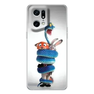 Силиконовый чехол с принтом Зоотрополіс для OPPO Find X5 Pro (Змея Зоо)