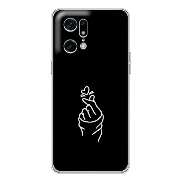Чехол с рисунком «Знак Сердечка» для OPPO Find X5 Pro Чехол с рисунком «Знак Сердечка» для OPPO Find X5 Pro