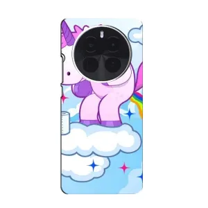 Чехол Unicorn на OPPO Find X8 Pro (Радуга единорожка)