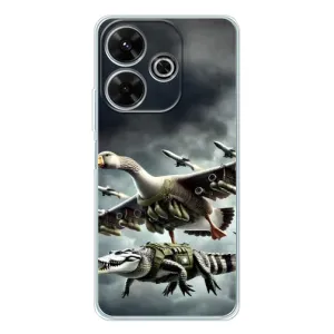 Чехол с мемами тралалело тралала для OPPO K13 Turbo (Гусини и крокодило)