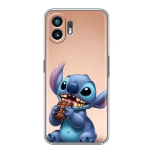 Чехол с рисунком «Стич с шоколадом» для OPPO K14x