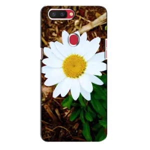 Чехол с ромашками на Oppo R11s (Белая ромашка)