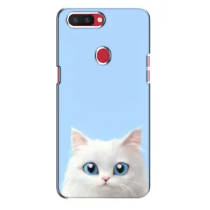 Чехол на тематику: Коты для OPPO R11s (Белый кот)