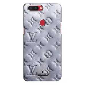 Текстурный Чехол Louis Vuitton для Оппо Р11с (Белый ЛВ)