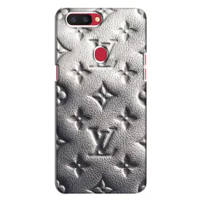 Текстурный Чехол Louis Vuitton для Оппо Р11с (Бежевый ЛВ)