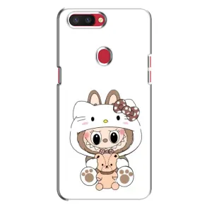 Чохол з принтом Лабубу для Oppo R11s (Білий Лабубу)