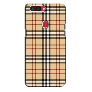 Чехол с рисунком «Burberry стиль» для OPPO R11s