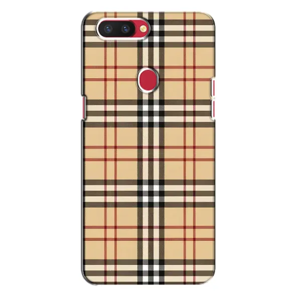 Чехол с рисунком «Burberry стиль» для OPPO R11s