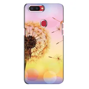 Силиконовый Чехол с одуванчиками на Oppo R11s (Цветок-одуванчик)