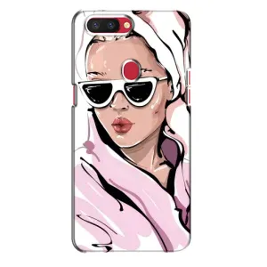 Чехол с картинкой Модные Девчонки Oppo R11s (Девушка в халате)