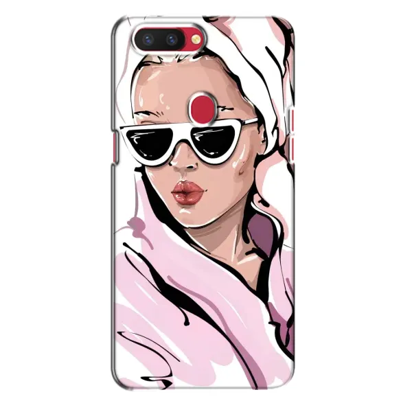 Чехол с рисунком «Девушка в халате» для OPPO R11s
