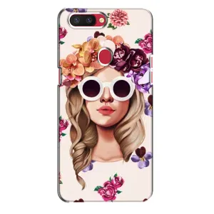 Чехол с картинкой Модные Девчонки Oppo R11s (Девушка в очках)