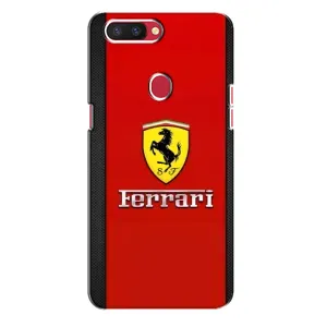 Силіконовий бампер з картинкою машини на Oppo R11s (Ferrari Logo)