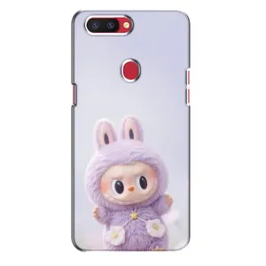Чохол з принтом Лабубу для Oppo R11s (Фіолетовий Лабубу)
