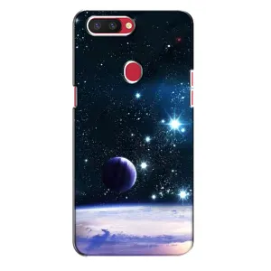 Чехол (ТПУ) с планетами на Oppo R11s (Космический вид)