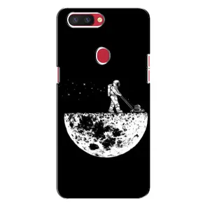 Силиконовый Чехол с принтом "Космонавты" на Oppo R11s (Космонавт)