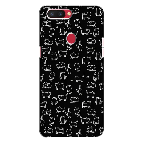Чехол с рисунком «Котики на черном» для OPPO R11s Чехол с рисунком «Котики на черном» для OPPO R11s