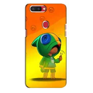 Чехол Бравл Старс для Oppo R11s (LEON в кофте)