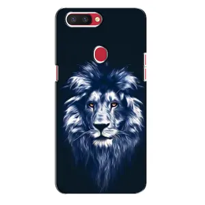 Чохол з картинкою на Oppo R11s (Лев – синій)