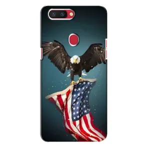 Чехол Флаг USA для Oppo R11s (Орел и флаг)