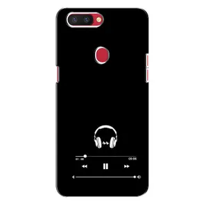 Чехол с картинками на черном фоне для Oppo R11s (Плеер)