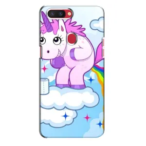 Чохол Unicorn на Oppo R11s (Веселка Єдиноріга)