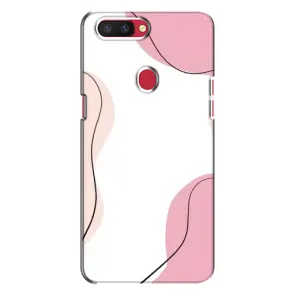 Чехол цветочный дизайн для Oppo R11s (Розовый фон)