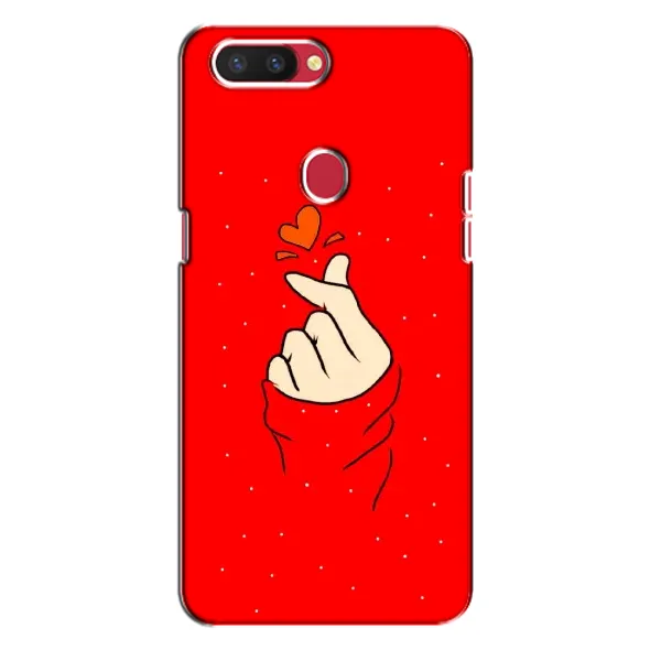 Чехол с рисунком «Сердце на красном» для OPPO R11s Чехол с рисунком «Сердце на красном» для OPPO R11s