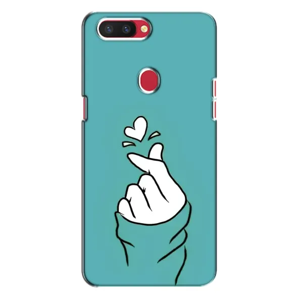 Чехол с рисунком «Сердечко на бирюзовом» для OPPO R11s Чехол с рисунком «Сердечко на бирюзовом» для OPPO R11s