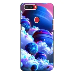 Чехлы КОСМОС для Oppo R11s (Синие планеты)