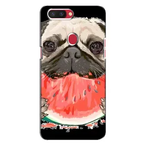 Чохол (ТПУ) Милі песики для Oppo R11s (Смішний Мопс)