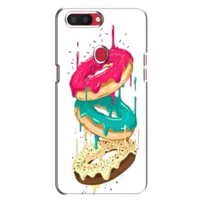 Чехол с изображением вкусной еды для Oppo R11s (Сочные пончики)