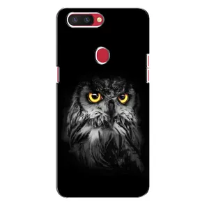 Чохли з принтом СОВИ для Oppo R11s (Сова на чорному)