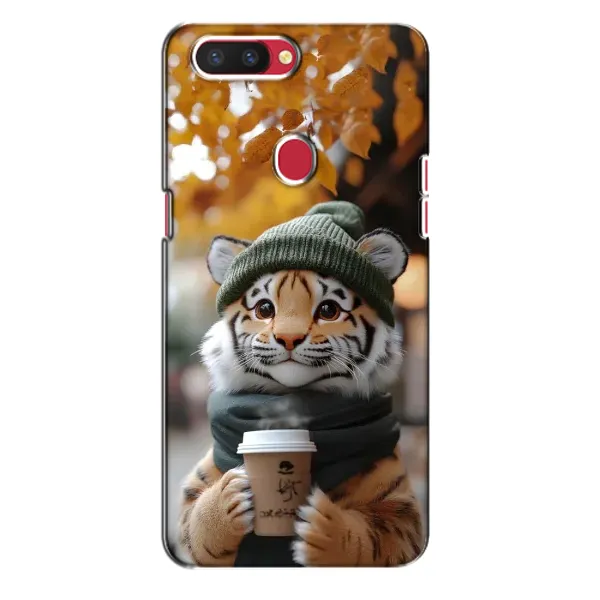 Чехол с рисунком «Тигр с кофе» для OPPO R11s Чехол с рисунком «Тигр с кофе» для OPPO R11s