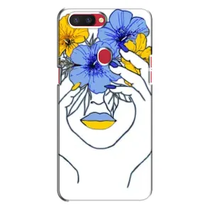 Чехол на Oppo R11s Украинский дизайн (Украинка на всю голову)