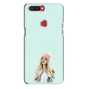 Силиконовый Чехол на Oppo R11s с картинкой Стильных Девушек (В шапке)