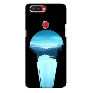 Летний Чехол на Oppo R11s (Синий Водопад)
