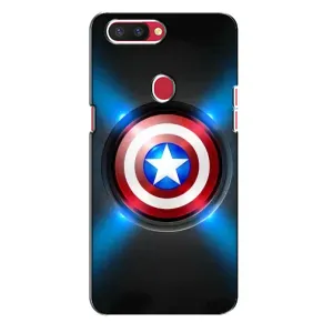 Чохол с Щітом Капітана Америки на Oppo R11s (Яскраий Щит Капітана)
