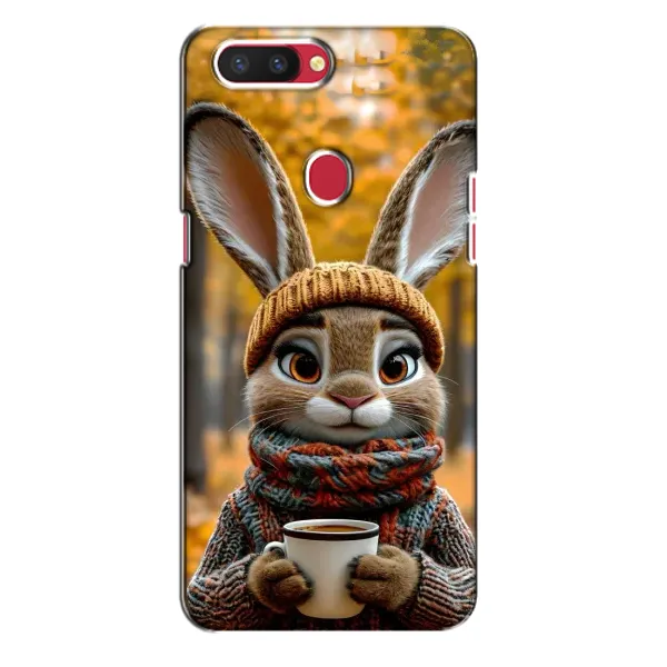 Чехол с рисунком «Зайчик с кофе» для OPPO R11s Чехол с рисунком «Зайчик с кофе» для OPPO R11s