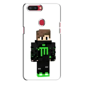 Чохли для Oppo R11s (Персонажі МайнКрафт) (Зелений хлопчик)