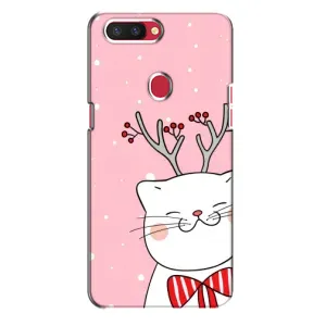 Чехол на тематику: Коты для OPPO R11s (Зимний кот)