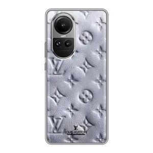 Текстурний Чохол Louis Vuitton для Оппо Рено 10 Про (Білий ЛВ)