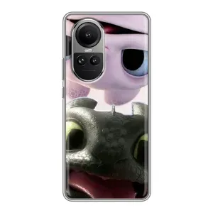 Чехол дракон Беззубик для Oppo Reno 10 Pro (Беззубик и Дневная Злость)