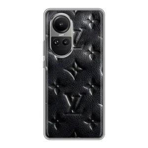 Текстурний Чохол Louis Vuitton для Оппо Рено 10 Про (Чорний ЛВ)