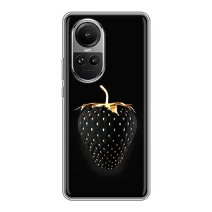 Чохол з зображенням смачної їжі для Oppo Reno 10 Pro (Чорна полуниця)