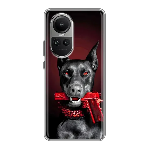 Чехол с рисунком «Доберман злой» для OPPO Reno 10 Pro Чехол с рисунком «Доберман злой» для OPPO Reno 10 Pro