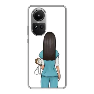 Силиконовый бампер (Работники) на Oppo Reno 10 Pro (Доктор)